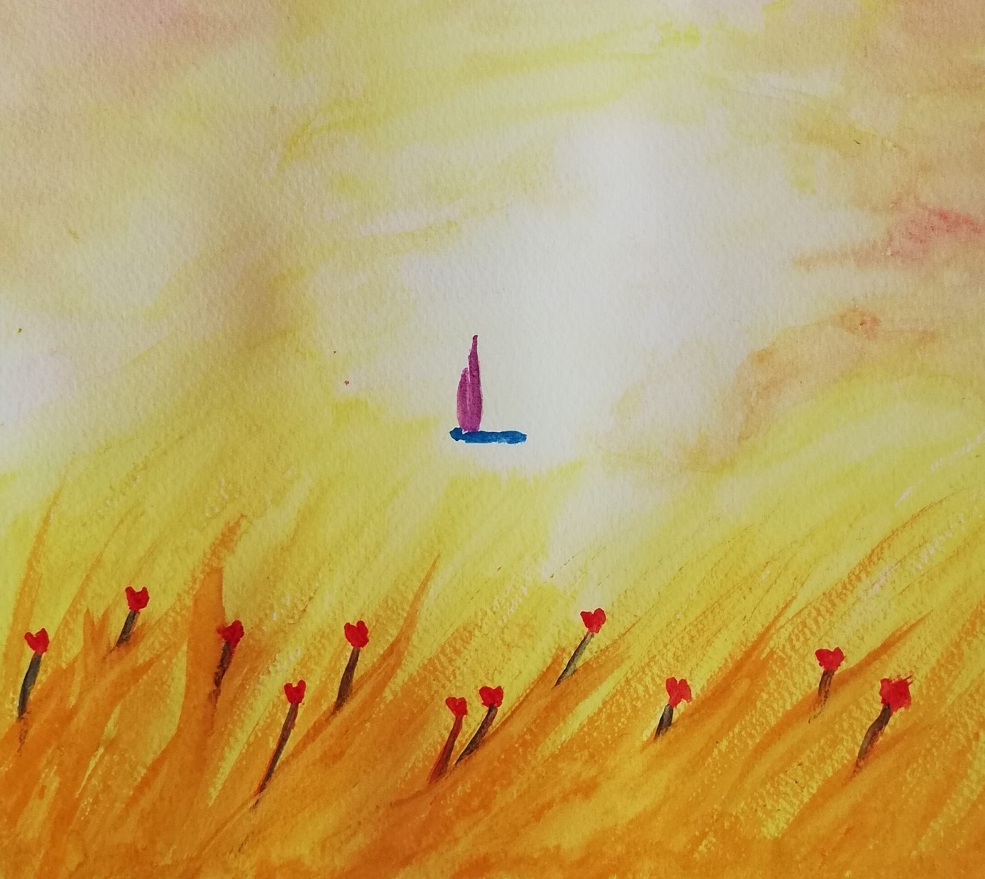 Libélula en el trigal