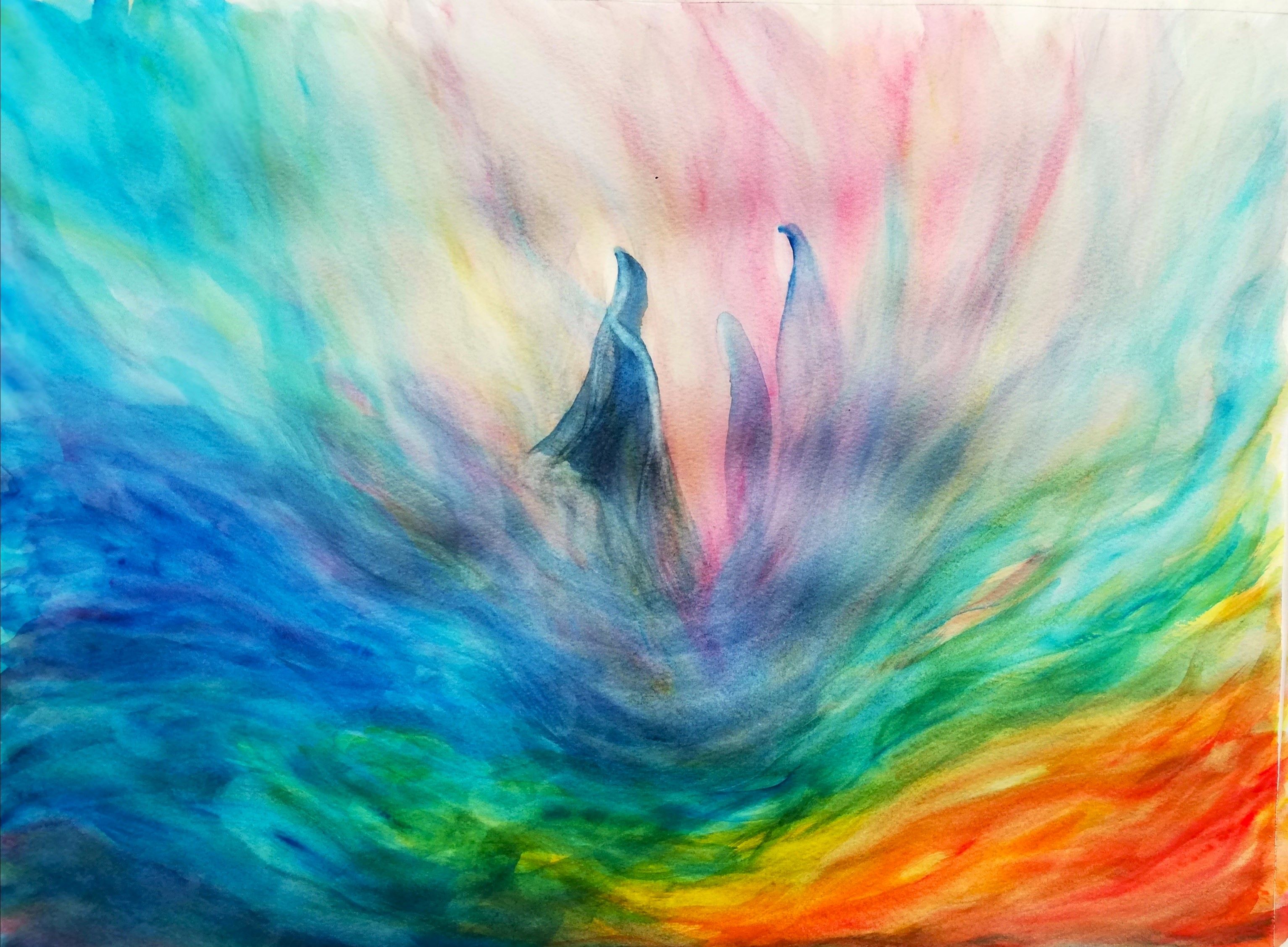 Acuarela Las antiguas madres