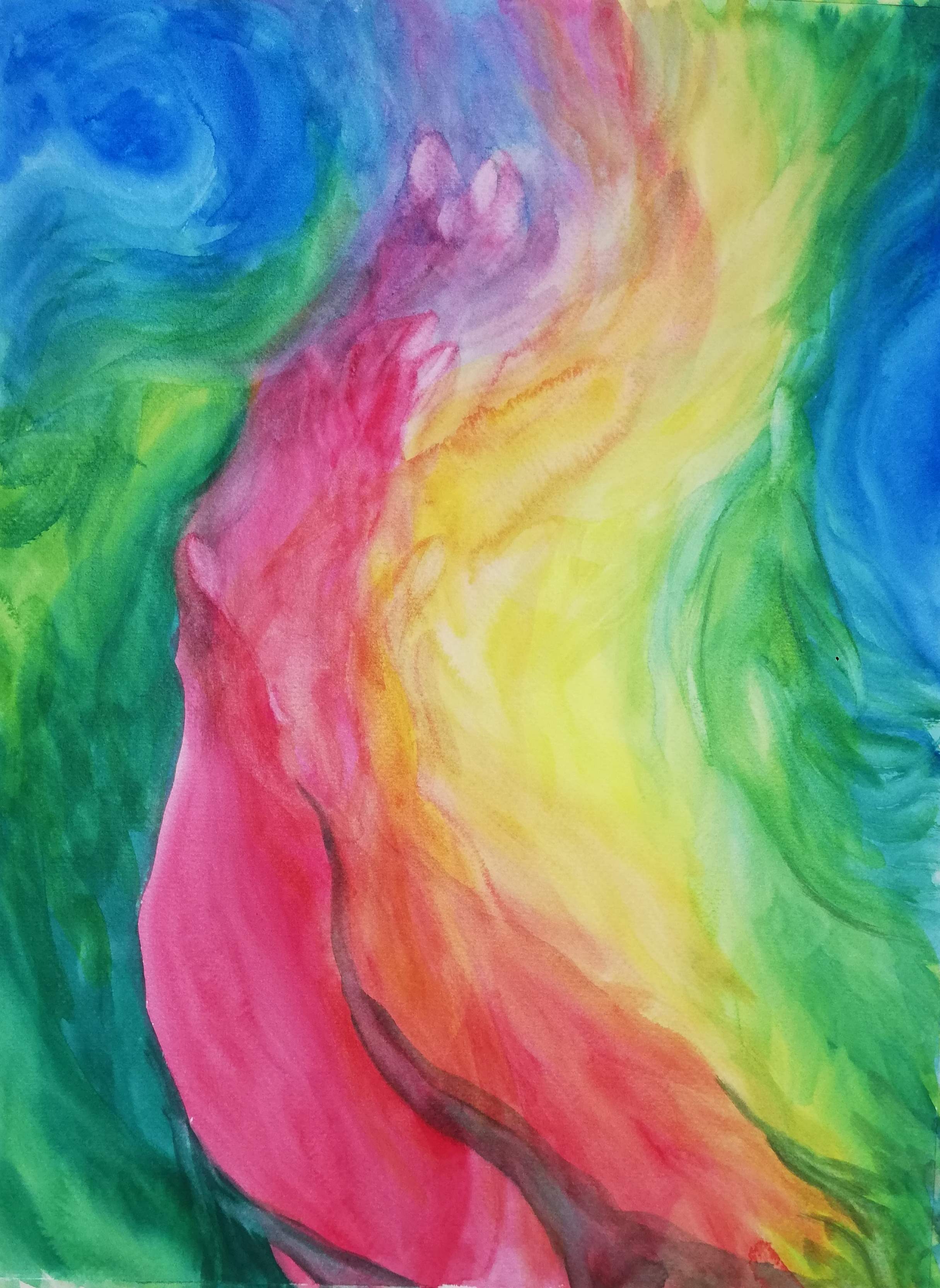 Acuarela El encuentro