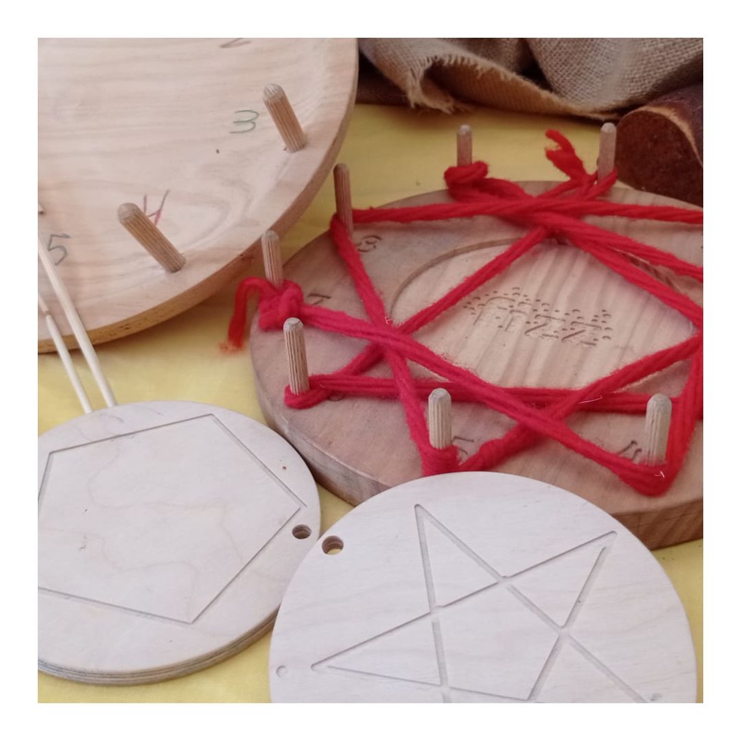 Tablas de multiplicar de madera